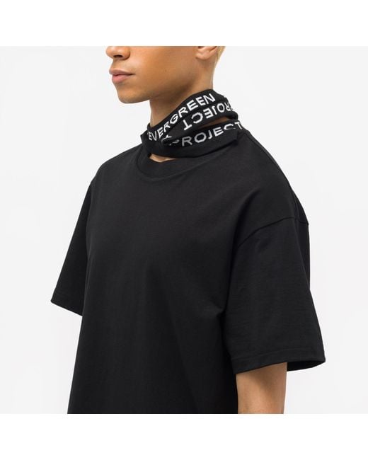 Project Classic Triple Collar T-shirt Black Men | Lyst