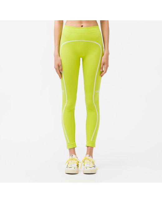 Off-White c/o Virgil Abloh Seamless Leggings in Yellow | Lyst