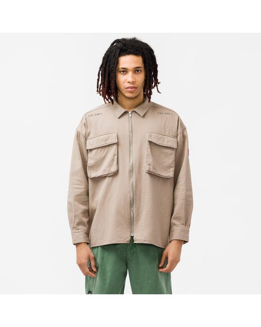 Cav Empt Cotton Cw Zip Shirt Jacket in 