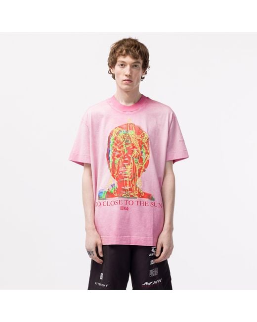 Givenchy Oversized T-shirt in Pink for Men | Lyst