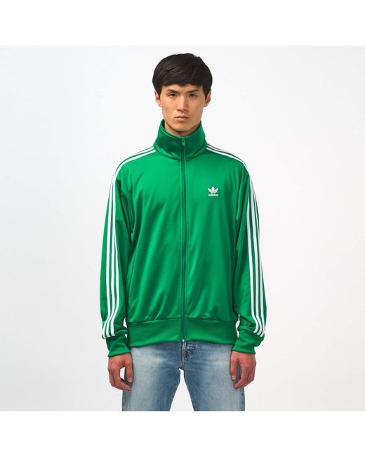 green adidas firebird track jacket