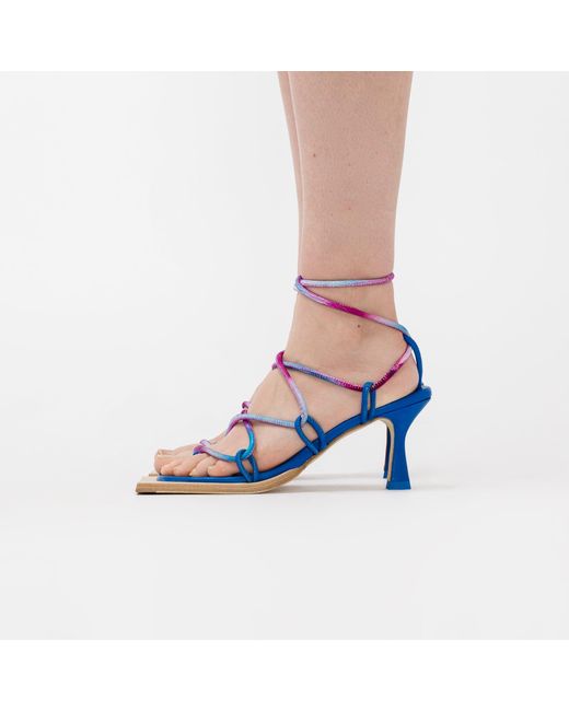 Miista Mie Heeled Sandals in Blue | Lyst