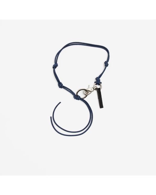 Our Legacy Leather Ladon Necklace in Navy Leather (Blue) for Men - Lyst