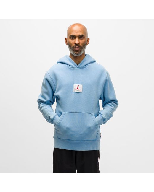 Nike Flight Fleece Graphic Pullover Hoodie in Blue for Men | Lyst UK