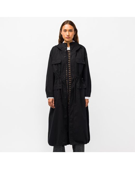 Engineered Garments Cotton Cagoule Dress in Black | Lyst