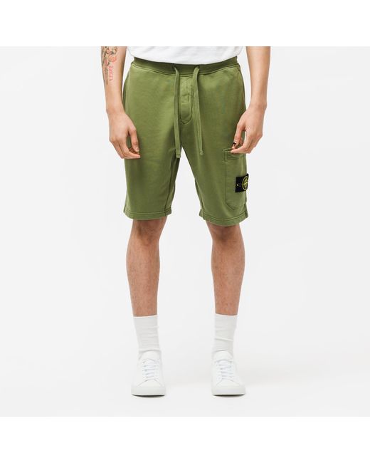 stone island cargo shorts green
