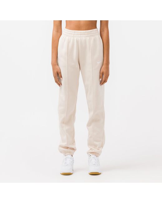 Nike Sportswear Essential Fleece Sweatpants in Pearl White (White) | Lyst
