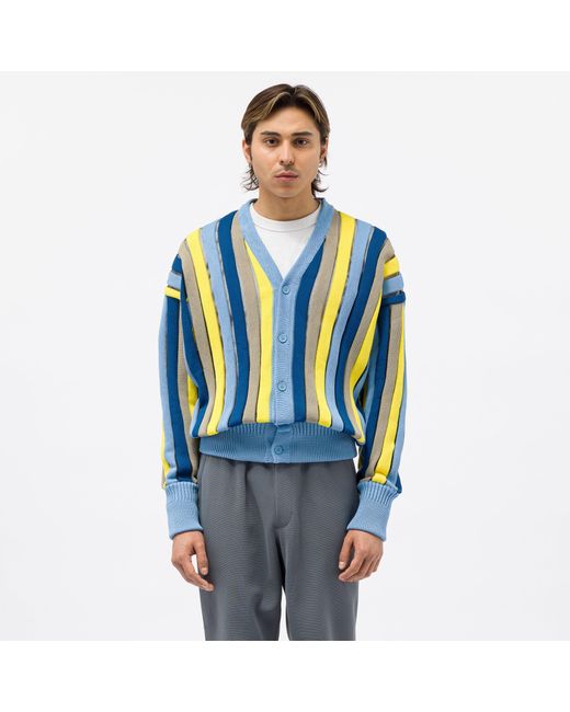 CFCL Louver Cardigan in Blue for Men | Lyst