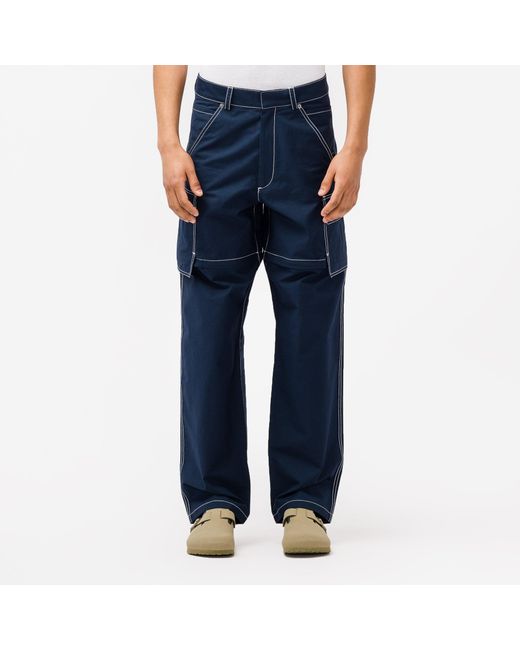 Jacquemus Cotton Le Pantalon Peche Pants in Navy (Blue) for Men | Lyst