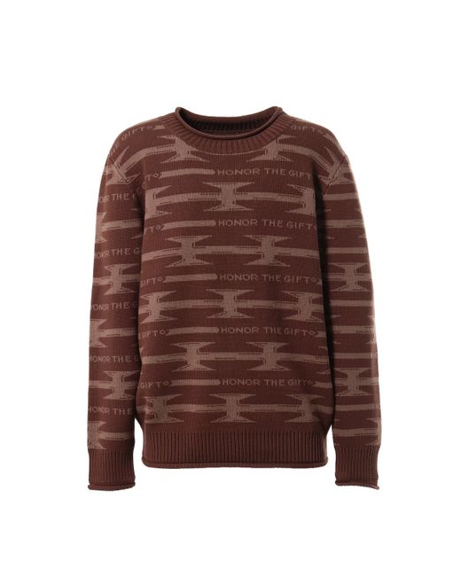 Honor The Gift H Wire Knit Sweater in Brown for Men | Lyst UK