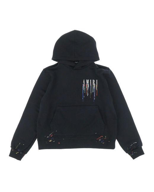 Amiri Embroidered Paint Drip Core Logo Hoodie for Men Lyst