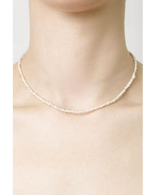 Buy 14 Karat Real Pearl Choker Pearl Necklace Custom Pearl Choker Dainty Pearl  Necklace Single Strand Thin Choker Beaded Pearl Wedding Online in India -  Etsy