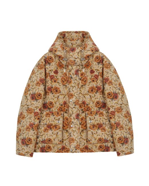 mens floral puffer jacket