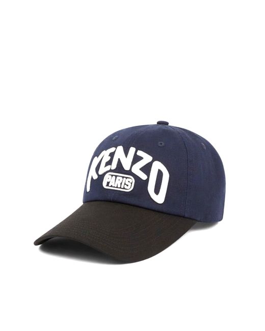 KENZO Long Peak Baseball Cap in Blue for Men Lyst