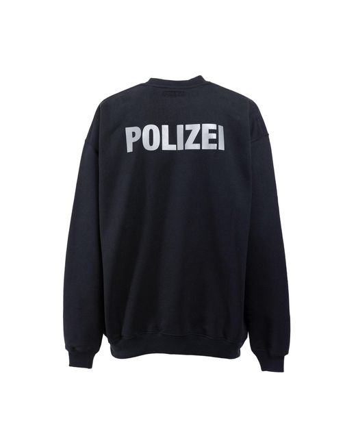 Vetements Polizei Sweatshirt in Blue for Men | Lyst