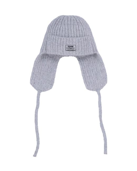 cycle by MYOB Mohair Knit Cap in Gray | Lyst