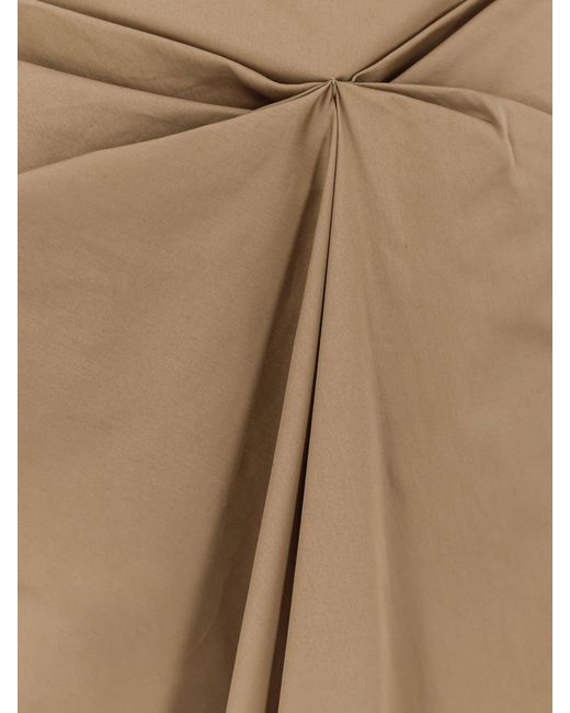 Max Mara Natural Mxmpaggi Cotton Blend Skirt