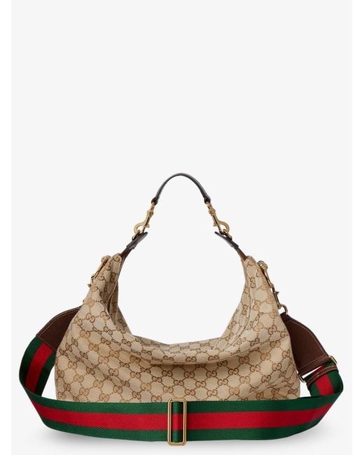 Gucci Brown Brera M Gg Fabric Crossbody Bag for men