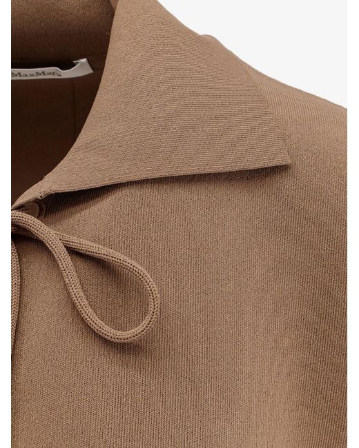 Max Mara Brown T-Shirts And Polos Viscosa Poliammide
