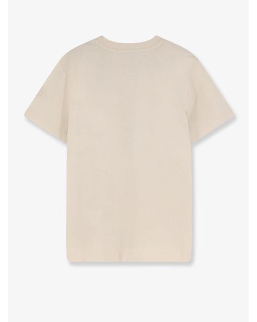 Moncler Natural Cotton T-Shirt