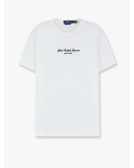 Polo Ralph Lauren White Cotton T-Shirt for men