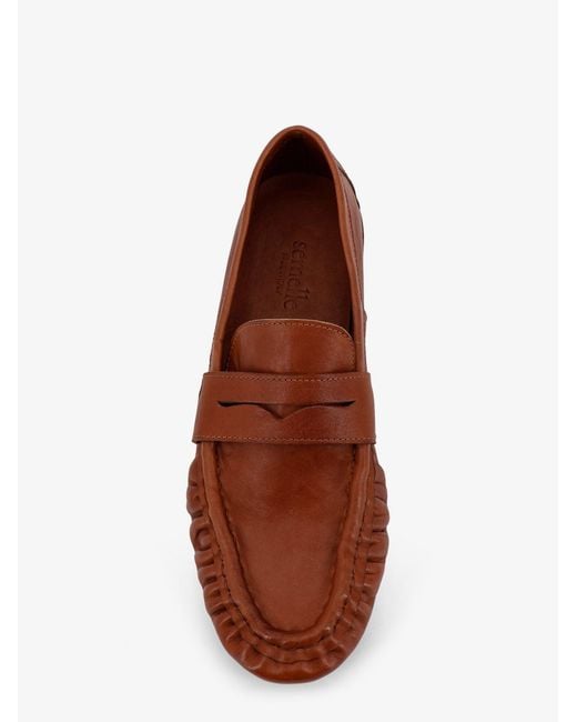 Semelle Brown Leather Loafers for men