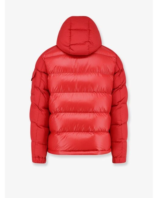 Moncler Red Maya Recycled Polyester Down Jacket for men