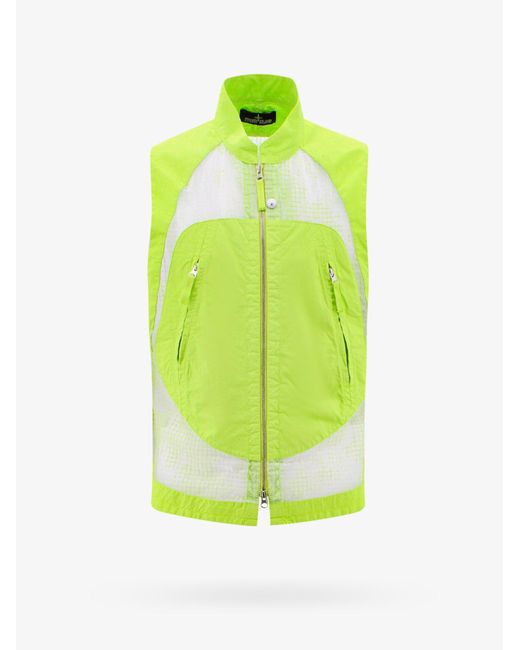 Stone Island Shadow Project Green Closure With Zip Jackets for men