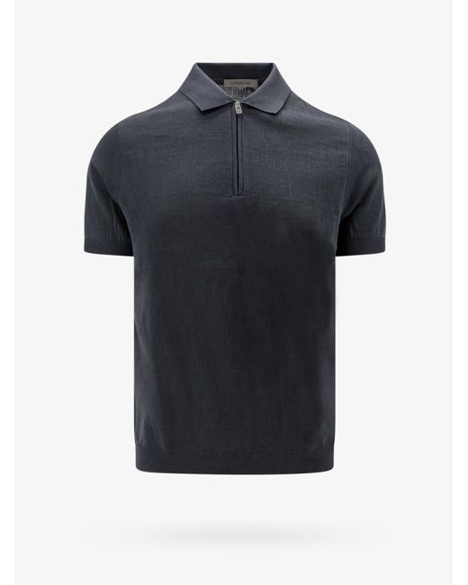 Corneliani Black Polo Shirt for men