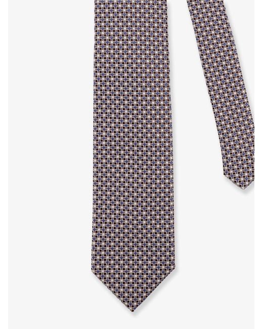 NUGNES 1920 Gray Silk Tie for men