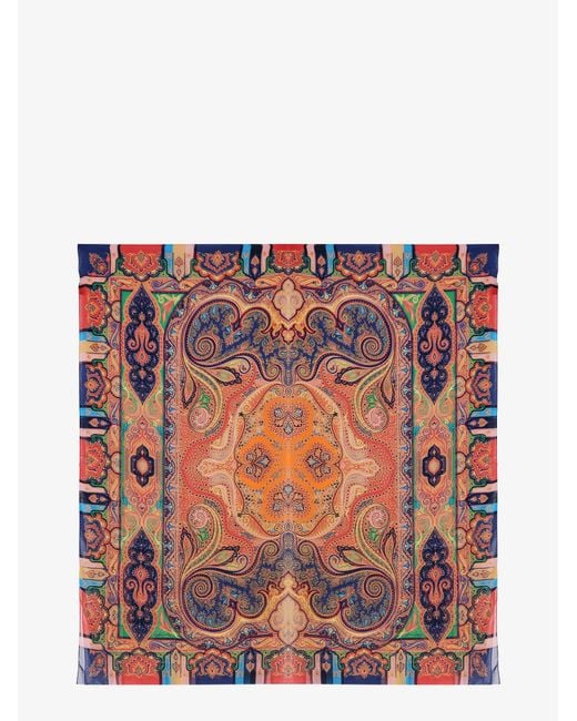 Etro Red Silk Foulard