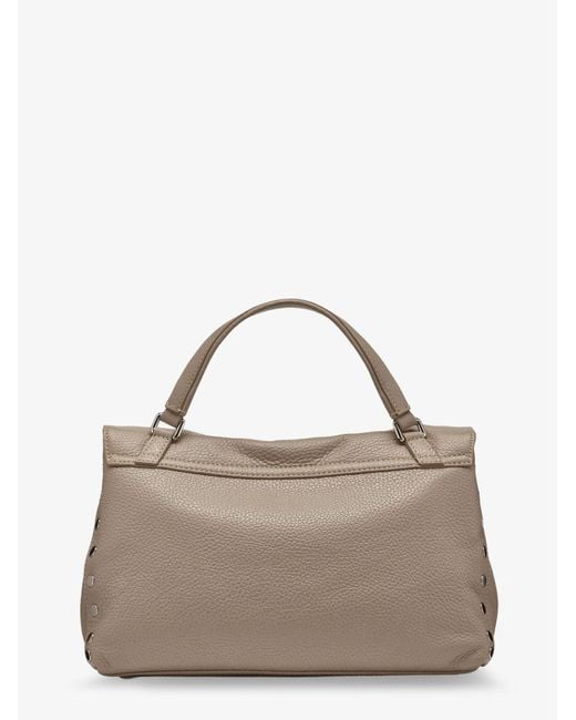 Zanellato Brown Postina S Leather Crossbody Bag