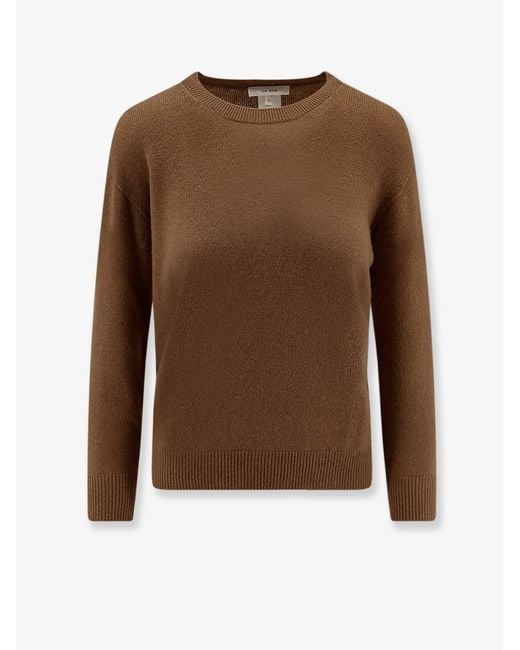 The Row Brown Noler Cashmere Sweater
