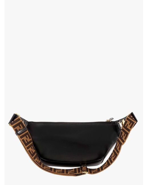 Fendi Black Belt Bag With Logo
