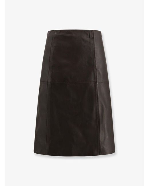 Soeur Black Gwen Leather Skirt