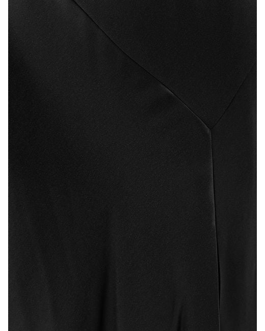 Alberta Ferretti Black Viscose Long Dress