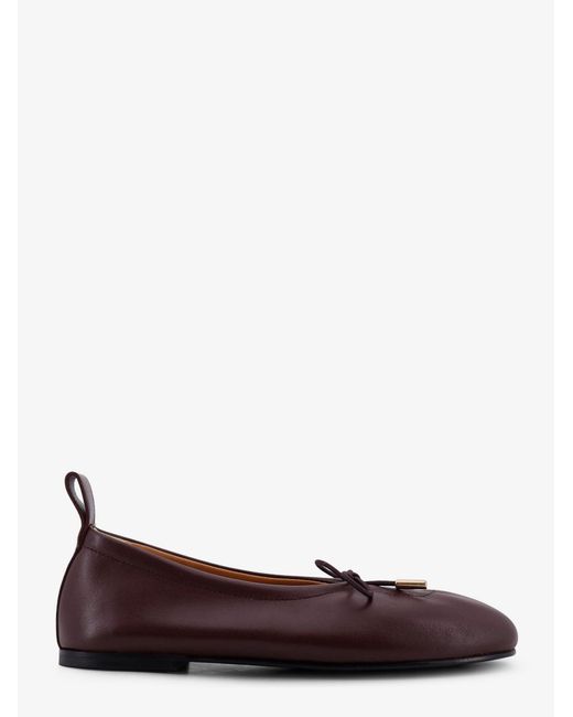 Alohas Brown Rosalind Leather Ballerinas