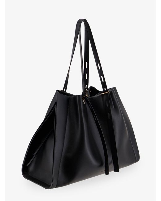 MINOBOSSI Black Paula Leather Shoulder Bag