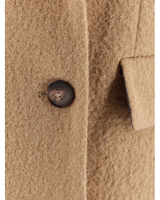 Hevò Natural Lucugnano Virgin Wool Coat