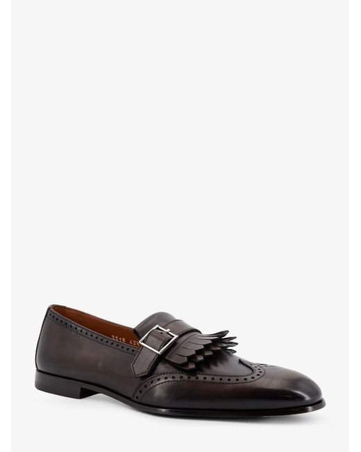 Doucal's White Decò Leather Loafers for men