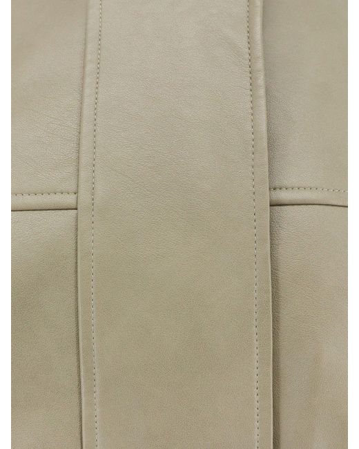 Frankie Shop Green Veren Faux Leather Jacket