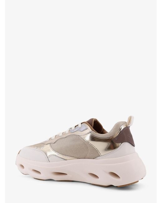 Pinko Multicolor Leather Sneakers With Nylon Inserts