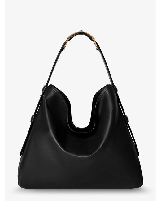 Gucci Black Beatrix Large Leather Shoulder Bag