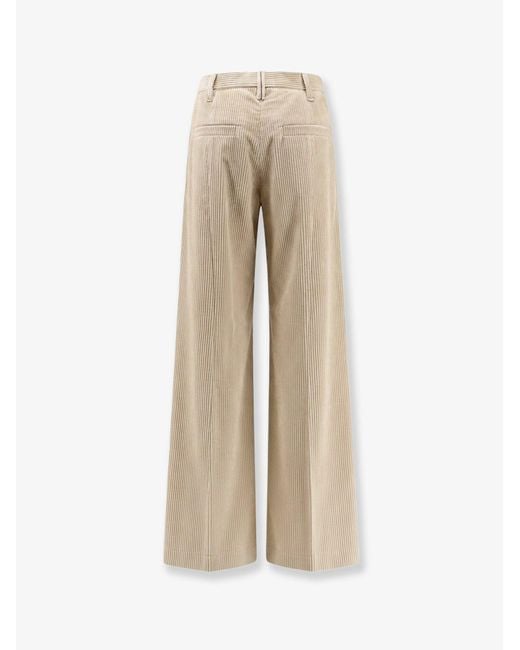 Brunello Cucinelli Natural Corduroy Trousers