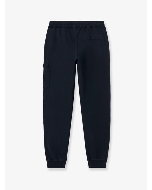 Stone Island Blue Cotton Trousers for men