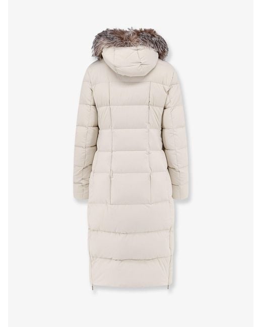 Moorer Natural Zagar-Kn Water-Repellent Stretch Fabric Long Down Coat