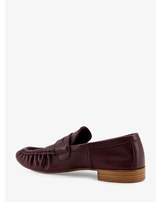 Semelle Purple Leather Loafers for men