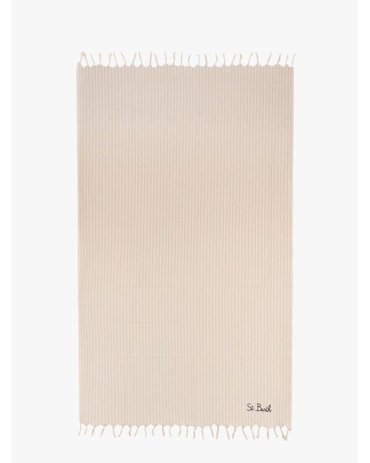 Mc2 Saint Barth Natural Foutas Light Cotton Beach Towel for men