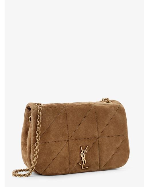 Saint Laurent Brown Mini Jamie 4.3 Suede Shoulder Bag