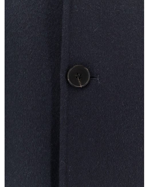 Amaranto Blue Outdoor Wool Coat for men